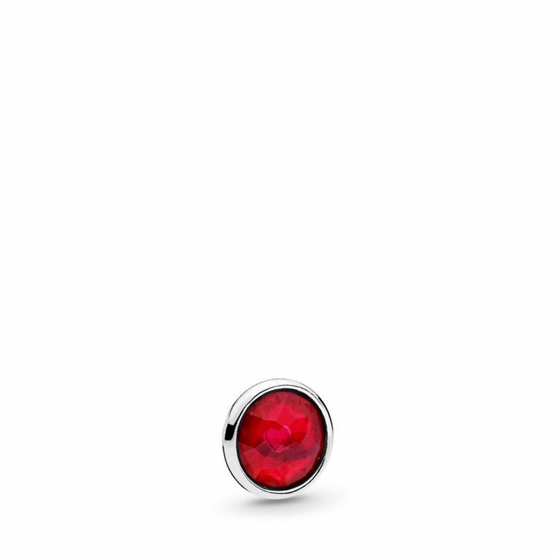 Pandora July Droplet Petite Locket Charm Silver Egypt PT5098167